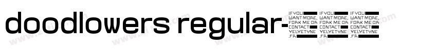 doodlowers regular字体转换